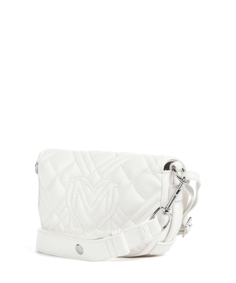 Love Moschino Quilted Crossbody bag bianco