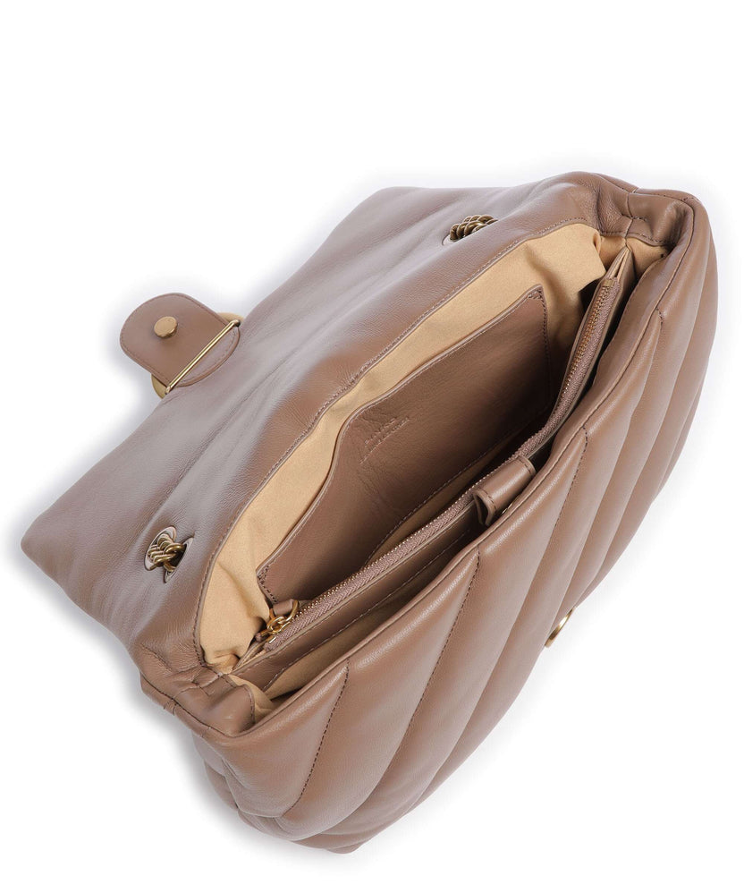 Pinko Love Puff Big Shoulder bag biscotto zenzero/antique gold
