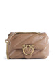 Pinko Love Puff Mini Axelremsväska biscotto zenzero/antique gold