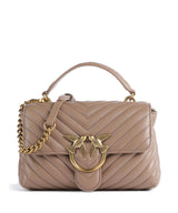 Pinko Love Lady Puff Mini Handväskor biscotto zenzero/antique gold