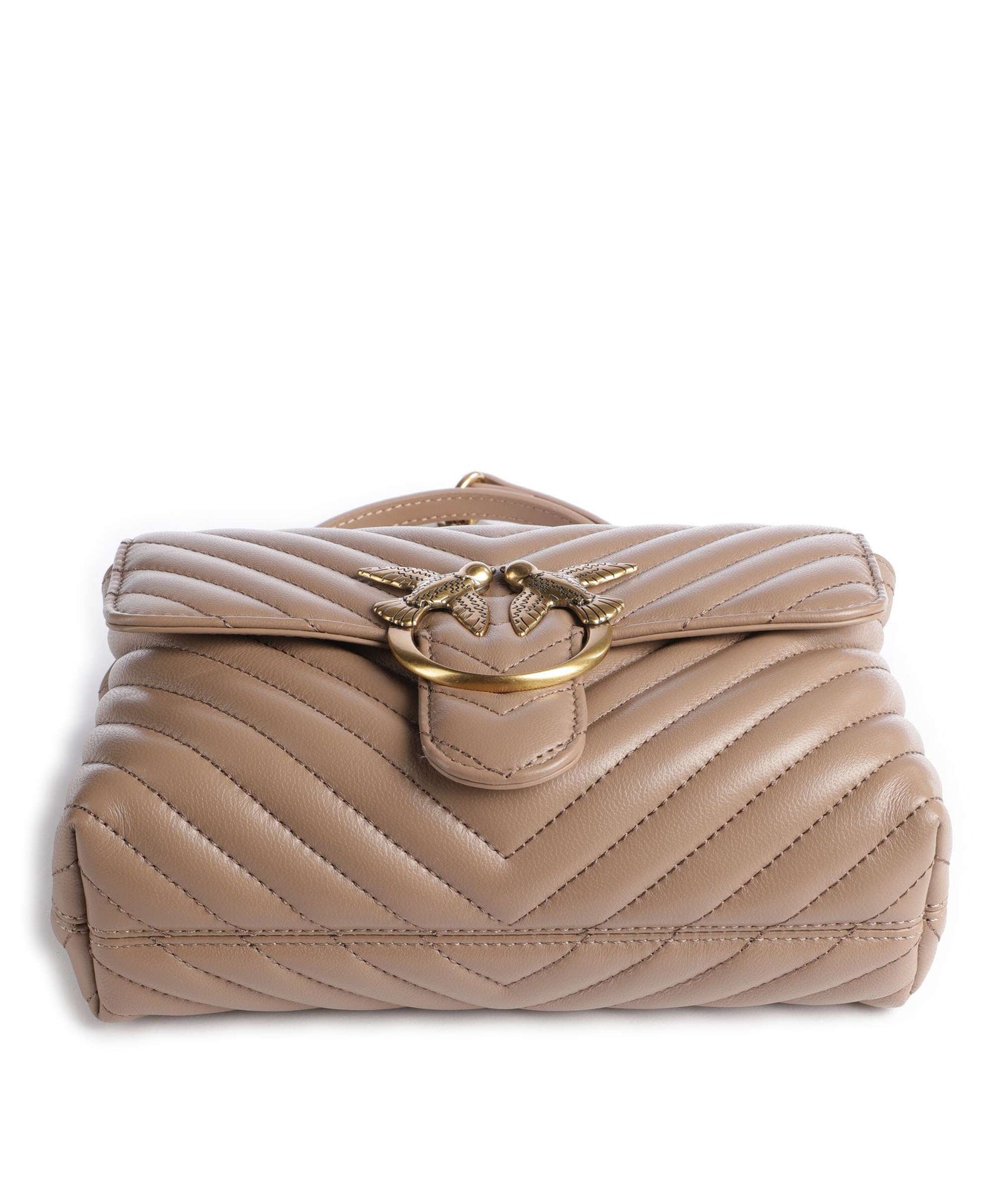 Pinko Love Lady Puff Mini Handbag biscotto zenzero/antique gold