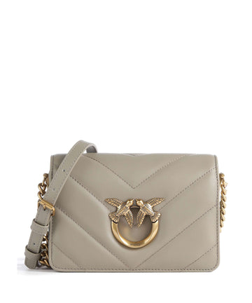 Pinko Love Click Mini Crossover väska noce/antique gold
