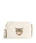 Pinko Love Click Mini Crossbody bag bianco seta/antique gold
