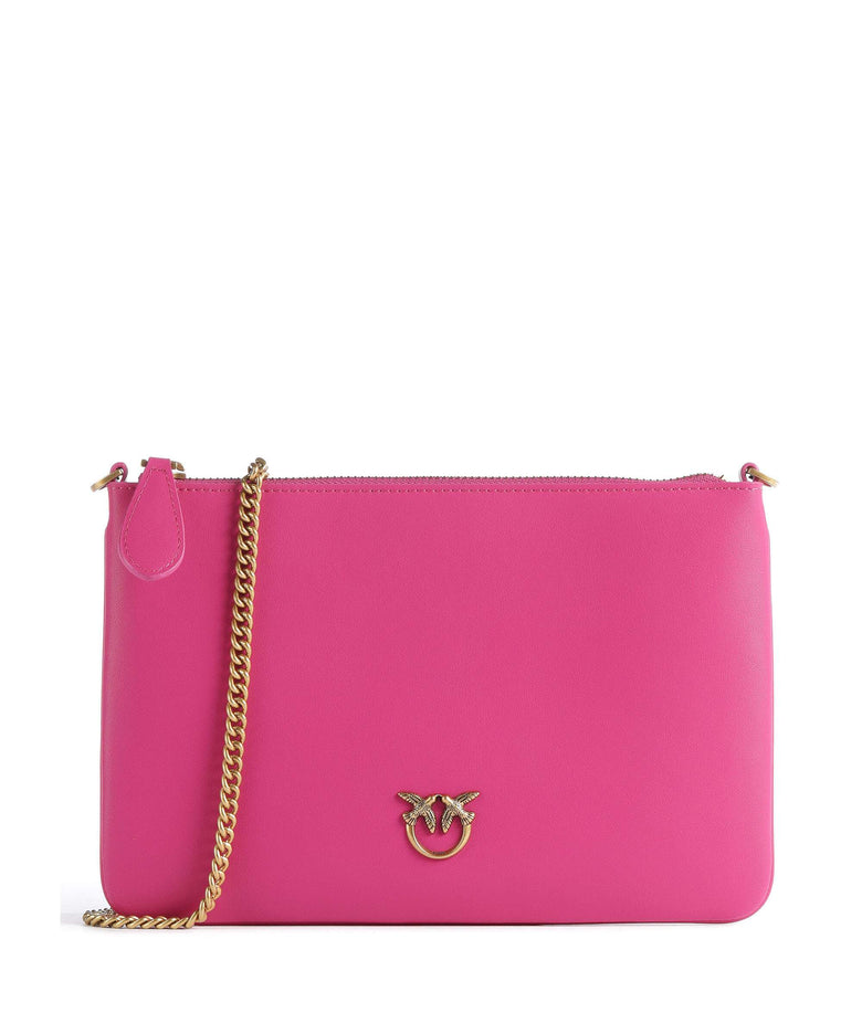 Pinko Flat Classic Crossbody bag pink pinko/antique gold
