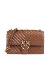 Pinko Love One Classic Axelremsväska marrone/leone/antique gold