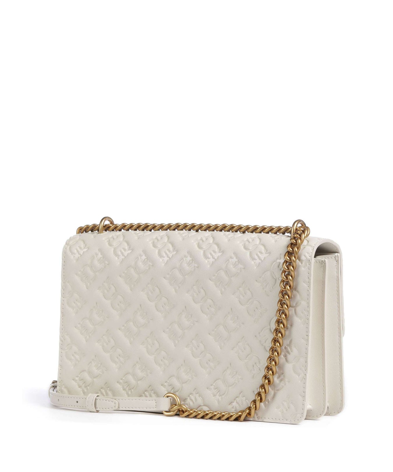 Pinko Love One Classic Shoulder bag bianco seta/antique gold