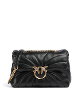 Pinko Love Puff Classic Axelremsväska nero/antique gold