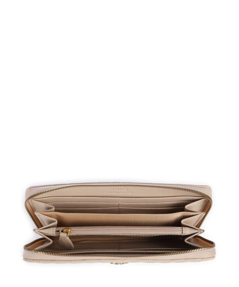 Pinko Ryder Wallet beige/grigio fumo/antique gold