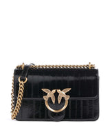 Pinko Love One Mini Axelremsväska nero/antique gold