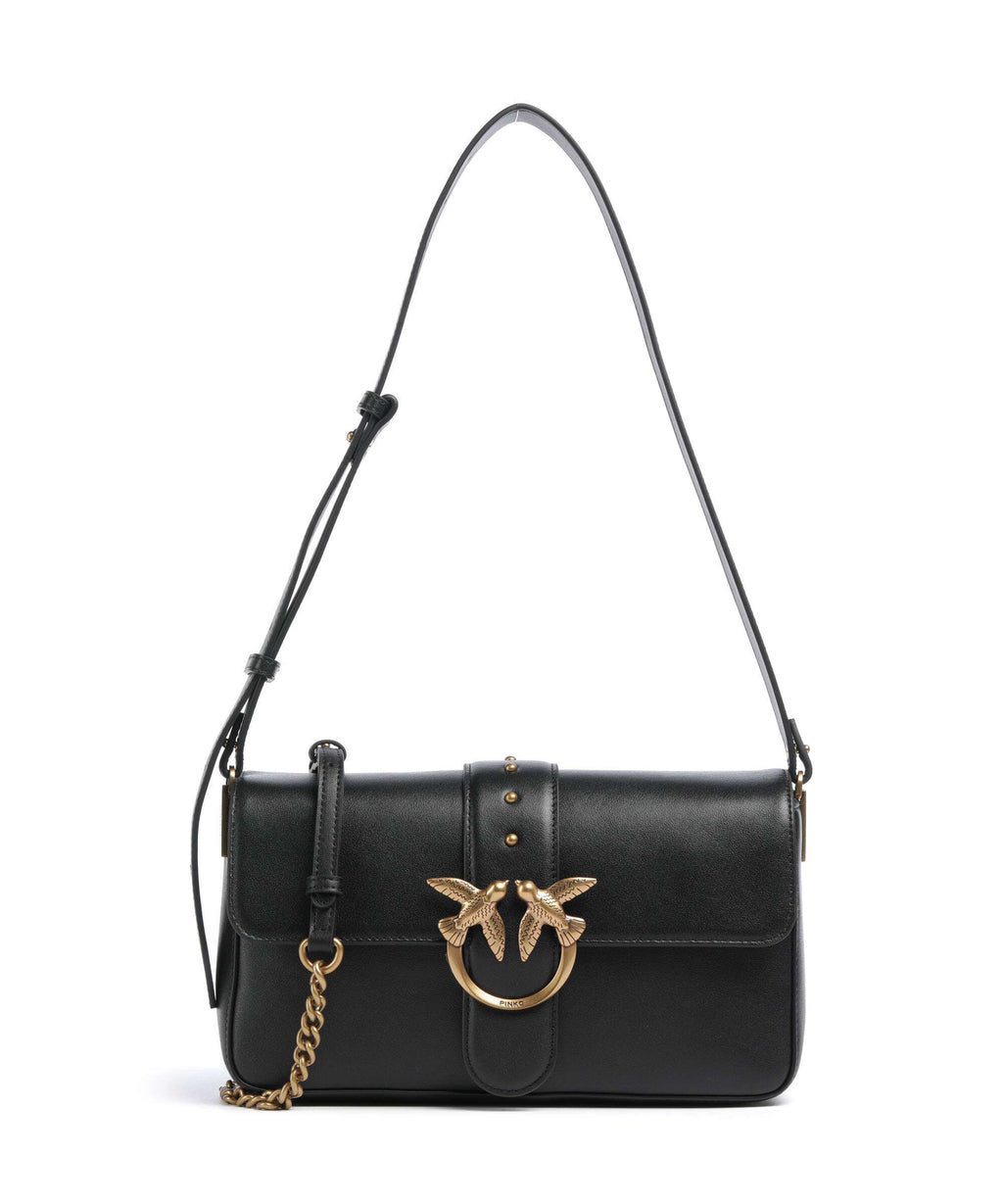 Pinko Love One Classic Slouchy Shoulder bag nero/antique gold