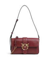 Pinko Love One Classic Slouchy Axelremsväska bordeaux merlot/antique gold