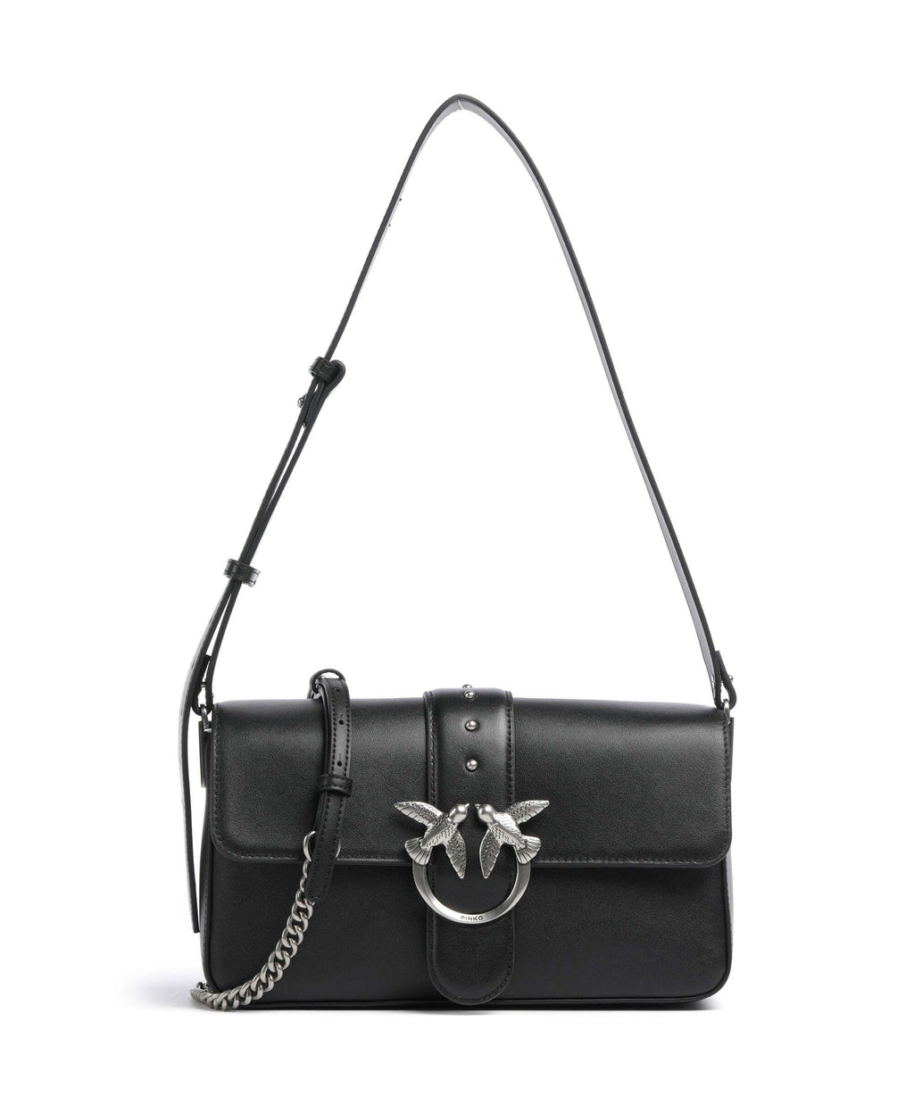 Pinko Love One Classic Slouchy Shoulder bag nero/old silver