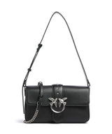 Pinko Love One Classic Slouchy Axelremsväska nero/old silver