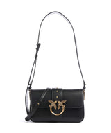 Pinko Love One Mini Slouchy Axelremsväska nero/antique gold