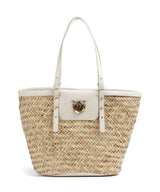 Pinko Love Summer Shoppingväska bianco seta/antique gold