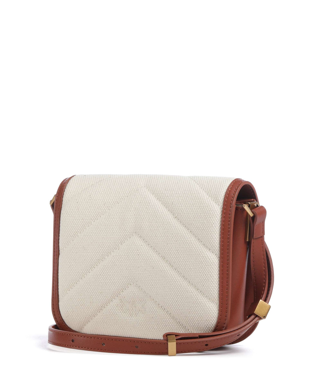 Pinko Love Box Mini Crossbody bag beige/marrone/antique gold