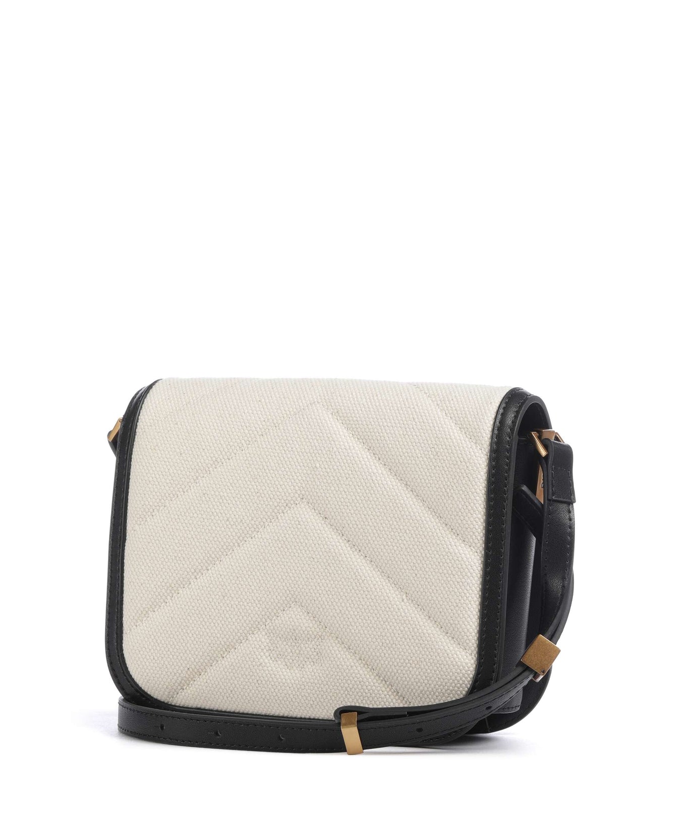 Pinko Love Box Mini Crossbody bag beige/navy stripes