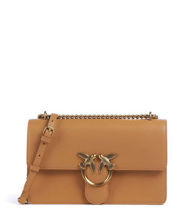 Pinko Love One Classic Axelremsväska torrone/antique gold