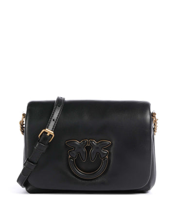 Pinko Love Click Puff Baby Crossover väska nero/antique gold