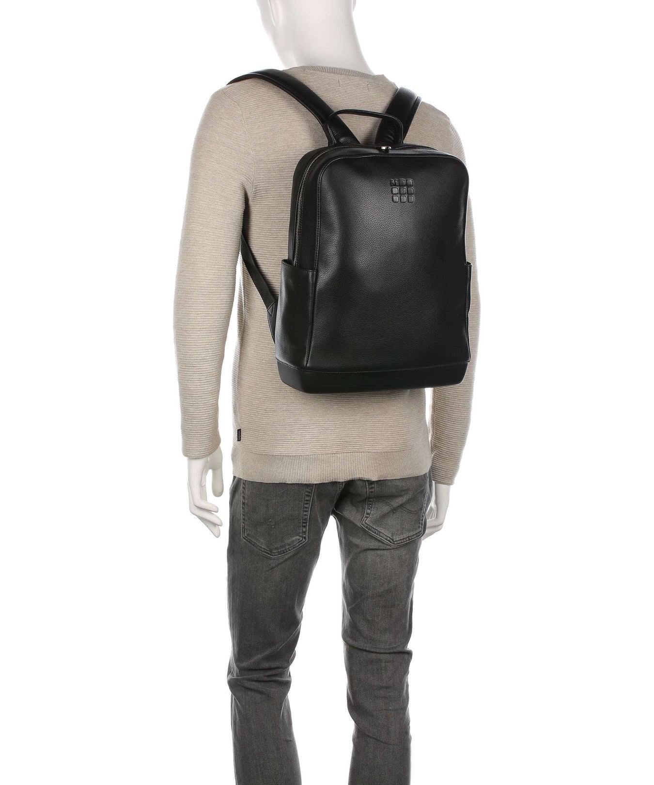 Moleskine Classic Leather Collection Backpack schwarz