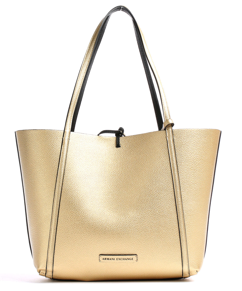 Armani Exchange Tote bag nero/oro