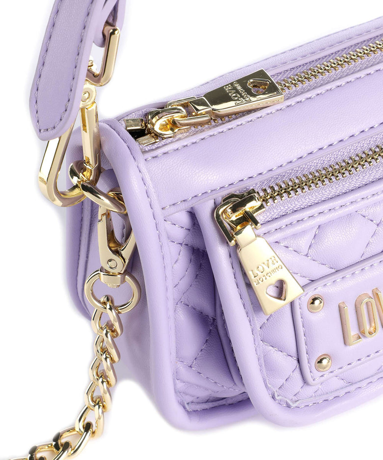 Love Moschino Quilted Shoulder bag lilla