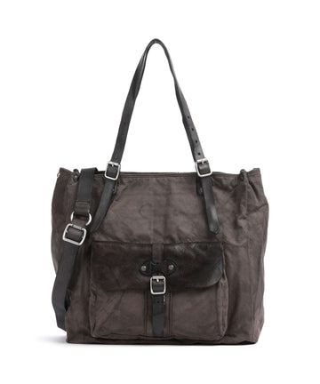 Campomaggi Shoppingväska verde militare/grigio
