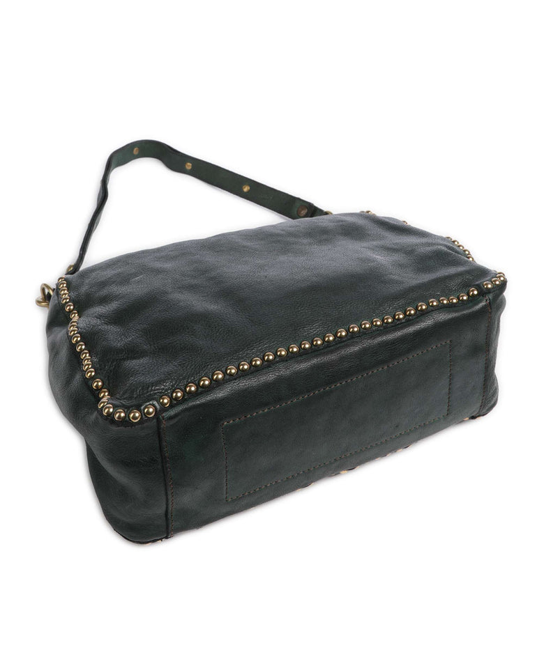 Campomaggi Hobo bag green bottle