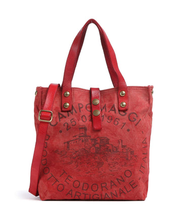 Campomaggi Handväskor beige/rosso/moro
