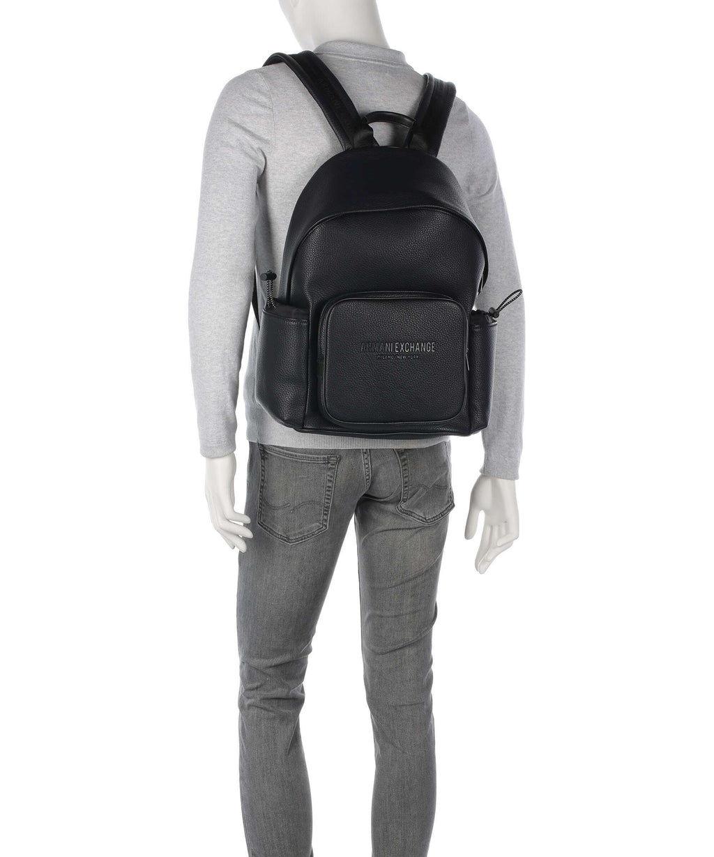 Armani Exchange Miami Backpack deep navy