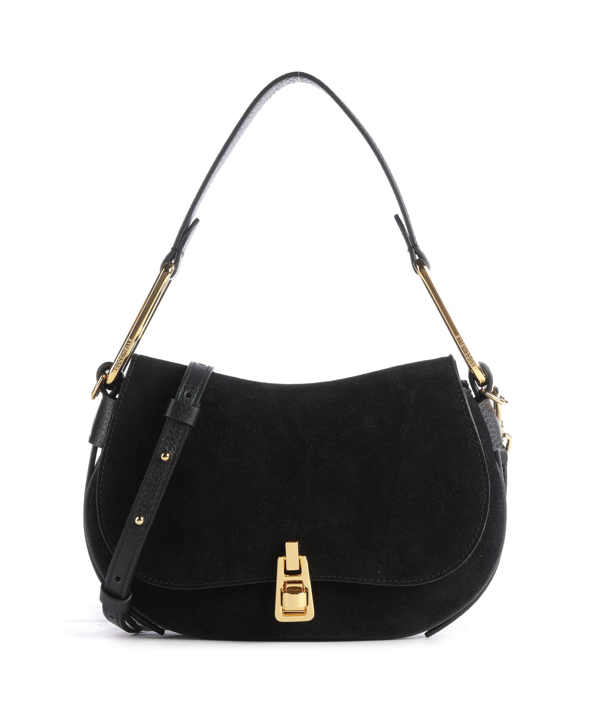Coccinelle Magie Suede Shoulder bag noir