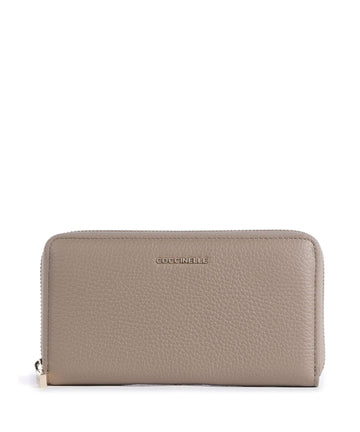 Coccinelle Metallic Soft Plånbok warm taupe