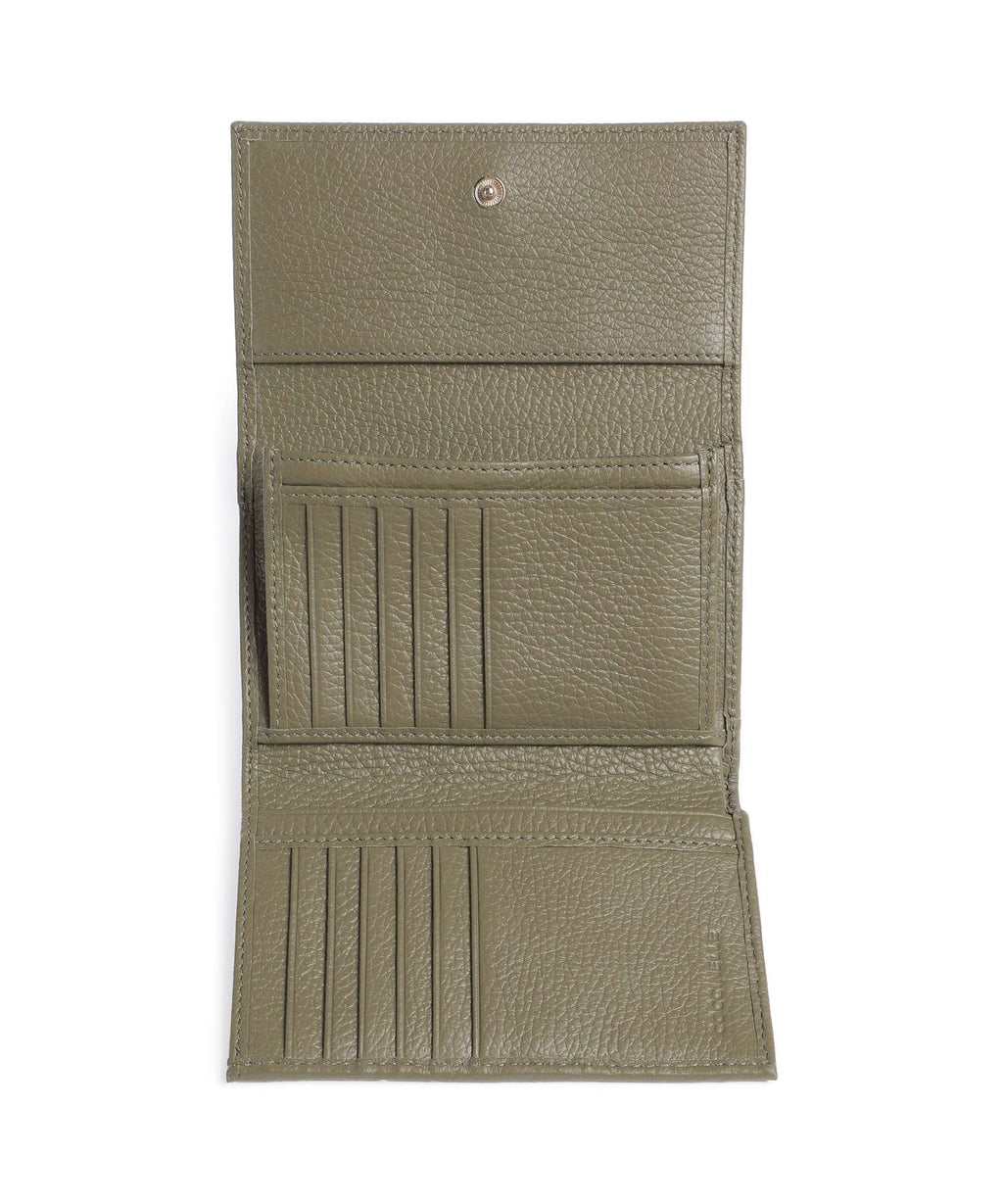 Coccinelle Metallic Soft RFID Wallet laurel green
