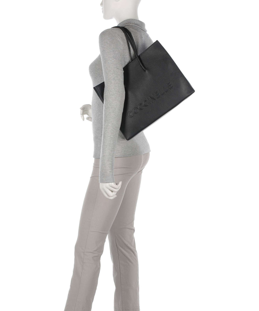 Coccinelle Myrtha Maxi Logo Tote bag noir