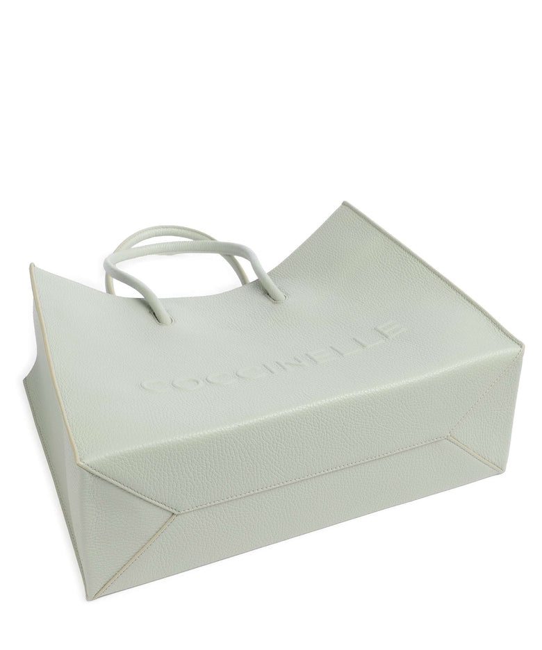 Coccinelle Myrtha Maxi Logo Tote bag celadon green