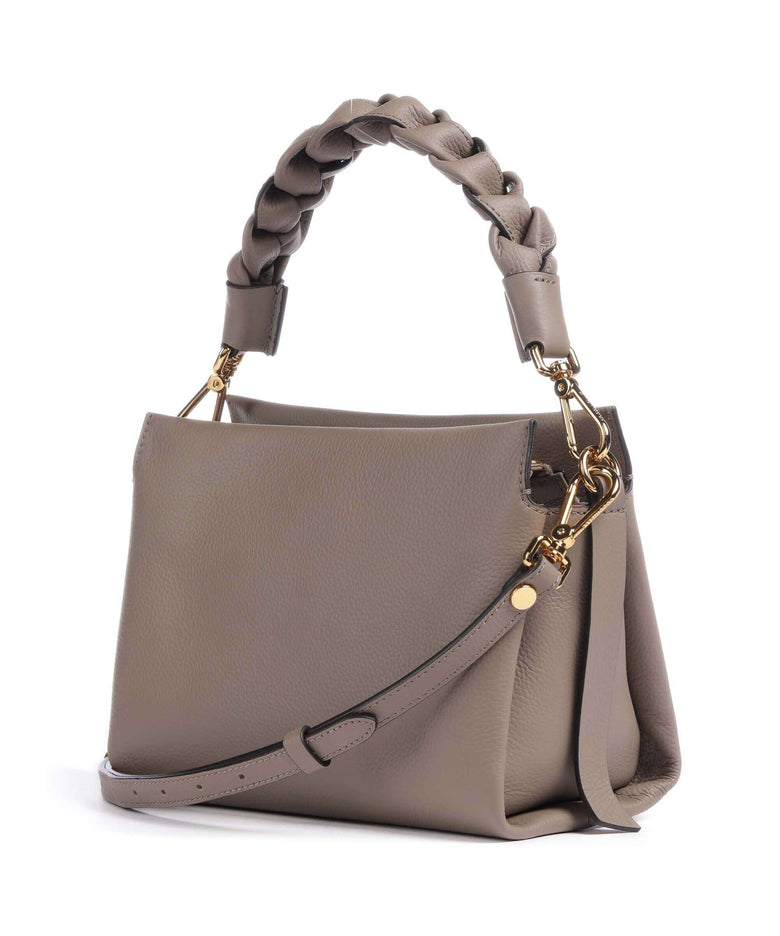 Coccinelle Boheme Grana Double Handbag warm taupe/rosette
