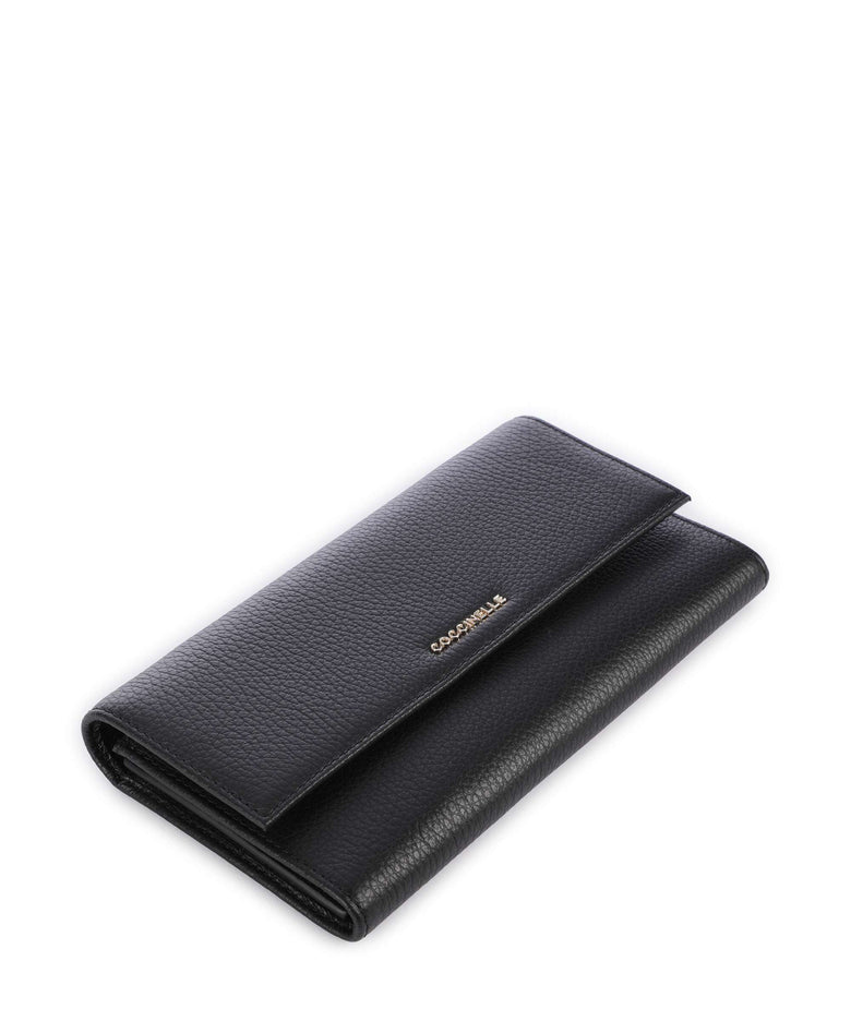 Coccinelle Metallic Soft Wallet noir