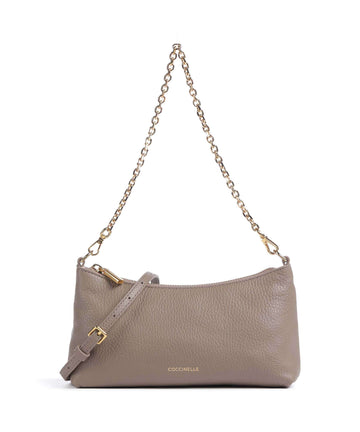 Coccinelle Aura Axelremsväska warm taupe