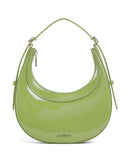 Coccinelle Whisper Patent Shoulder bag guacamole