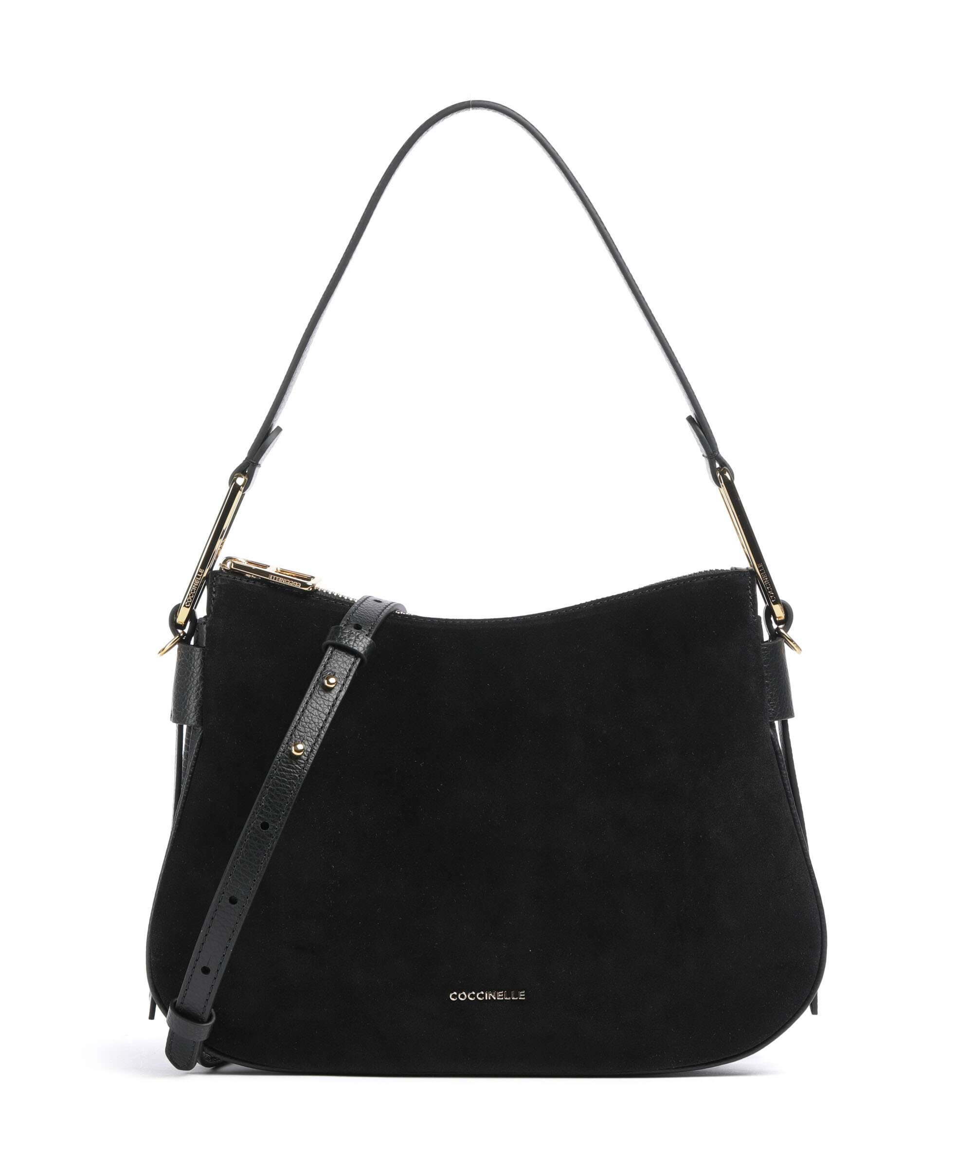 Coccinelle Magie Suede Hobo bag noir