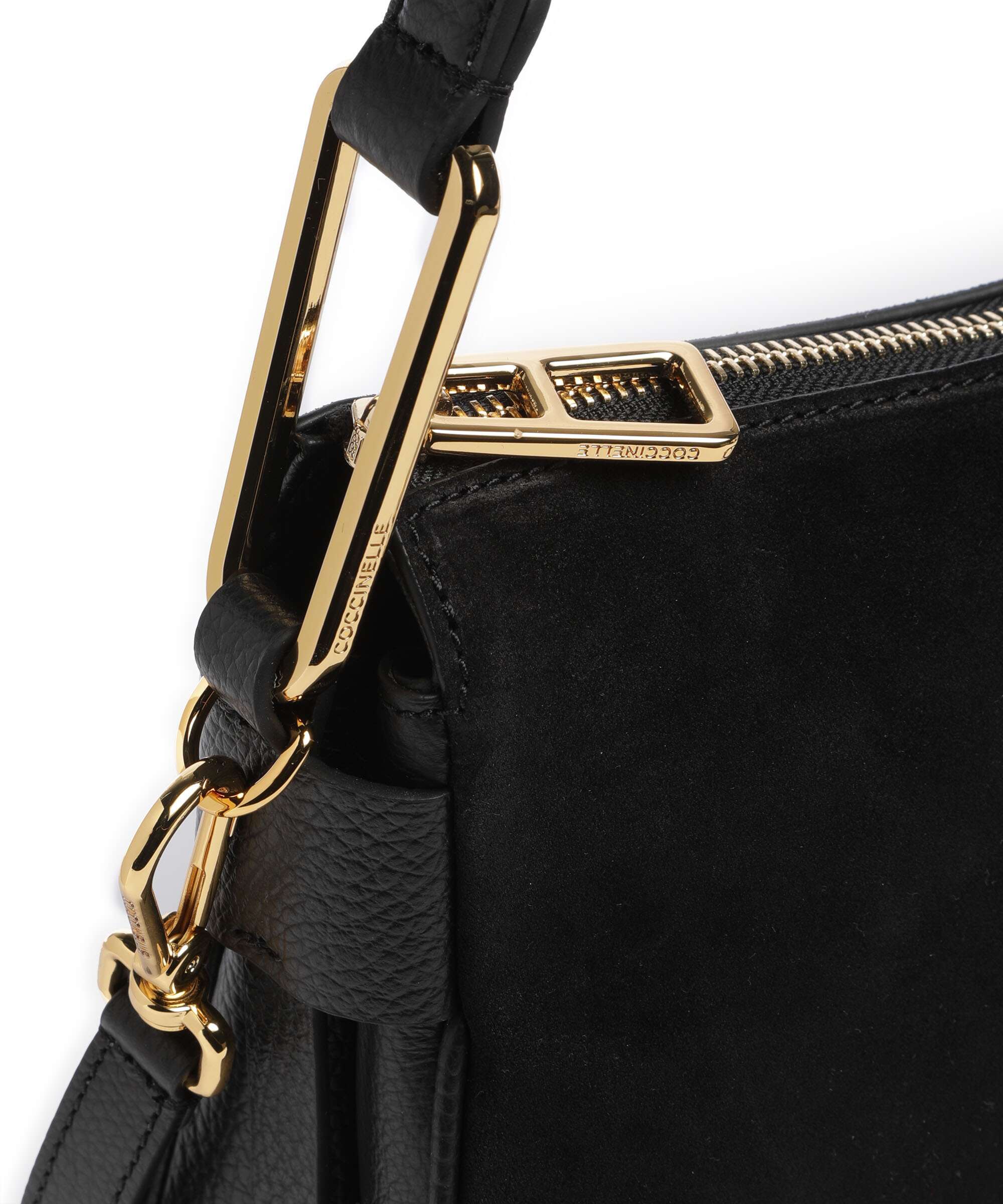 Coccinelle Magie Suede Hobo bag noir
