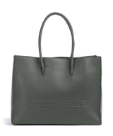 Coccinelle Myrtha Maxi Logo Shoppingväska alga