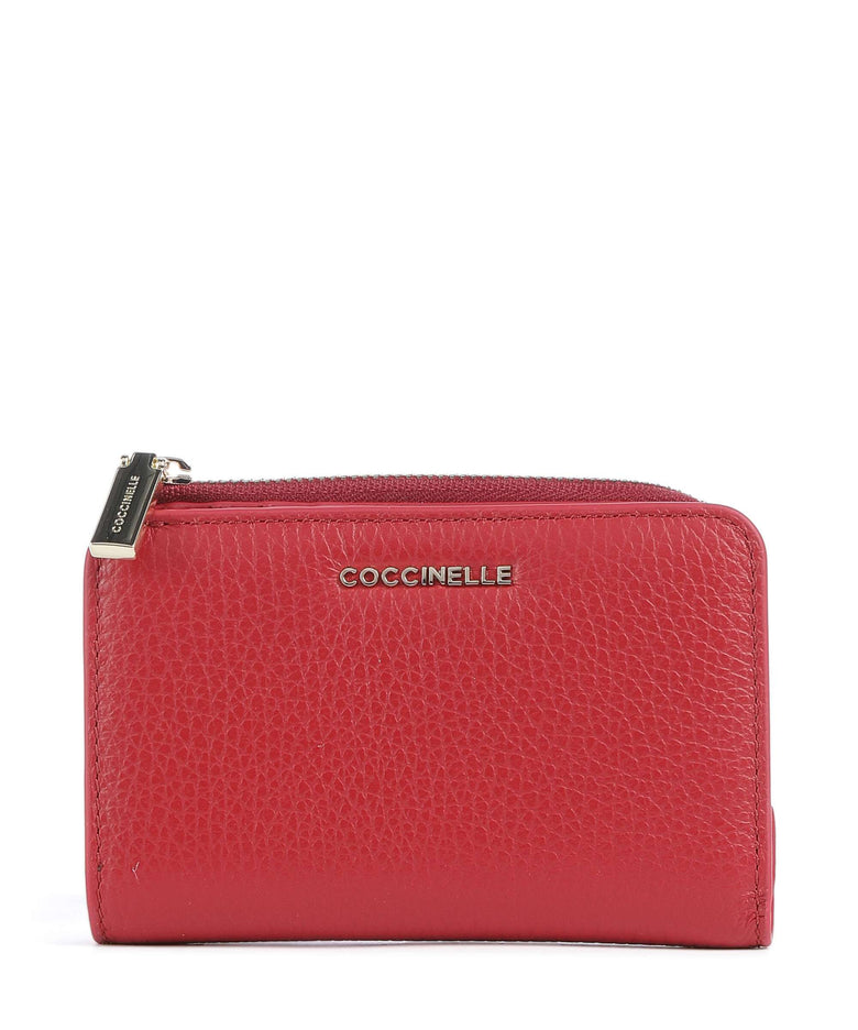 Coccinelle Metallic Soft Wallet ruby