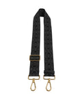 Coccinelle Nastro Monogram Bag strap anthracite/noir