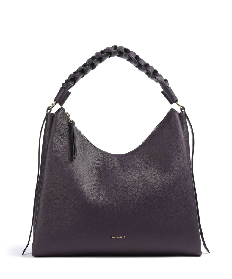 Coccinelle Boheme Grana Double Hobo bag prune/ribes