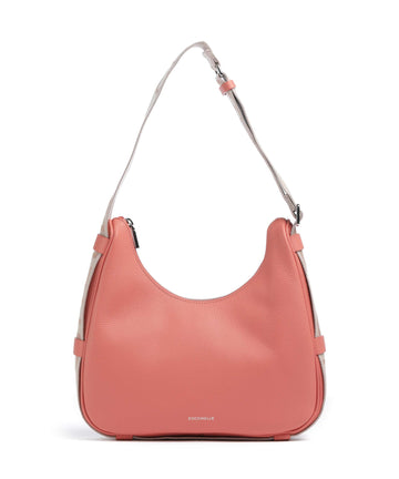 Coccinelle Raquel Axelremsväska pink clay/brunet