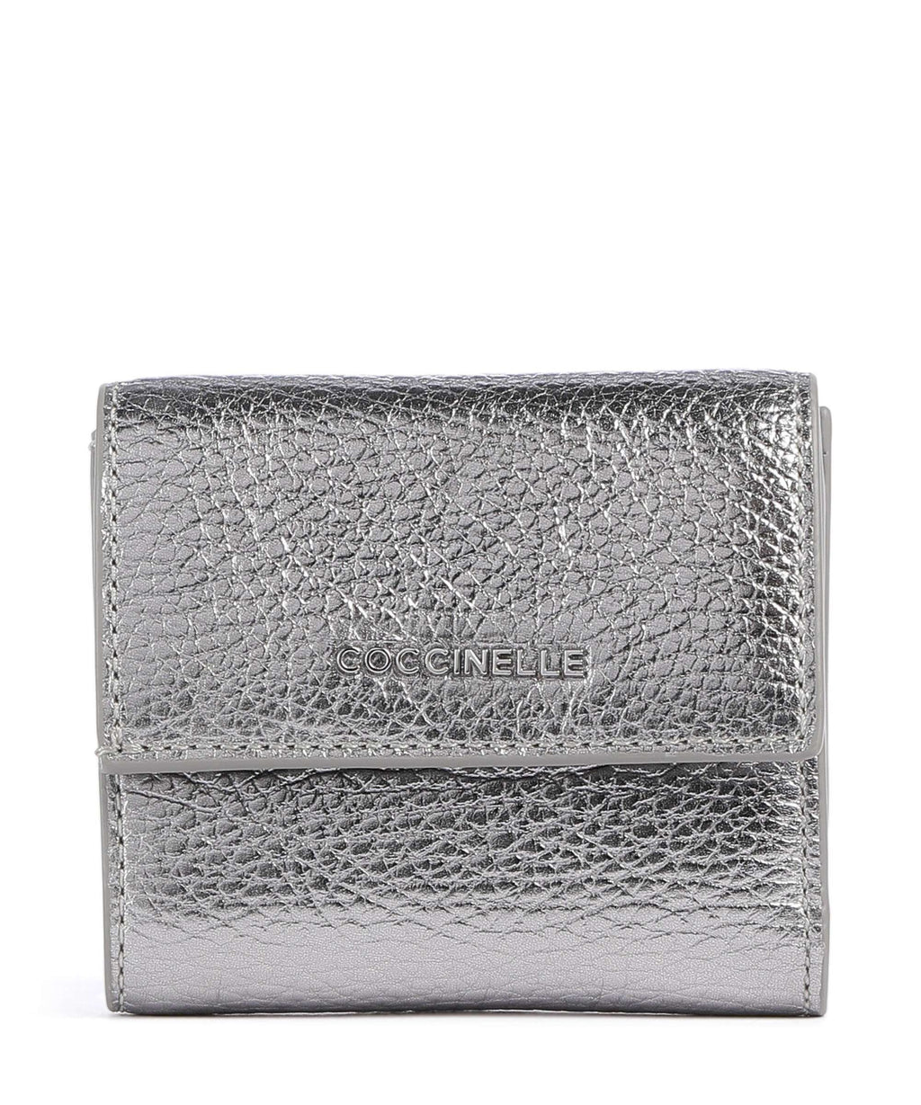 Coccinelle Metallic Soft RFID Wallet steel