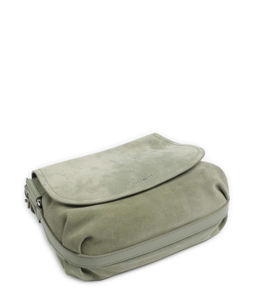 Coccinelle Rebekka Suede Crossbody bag greenery