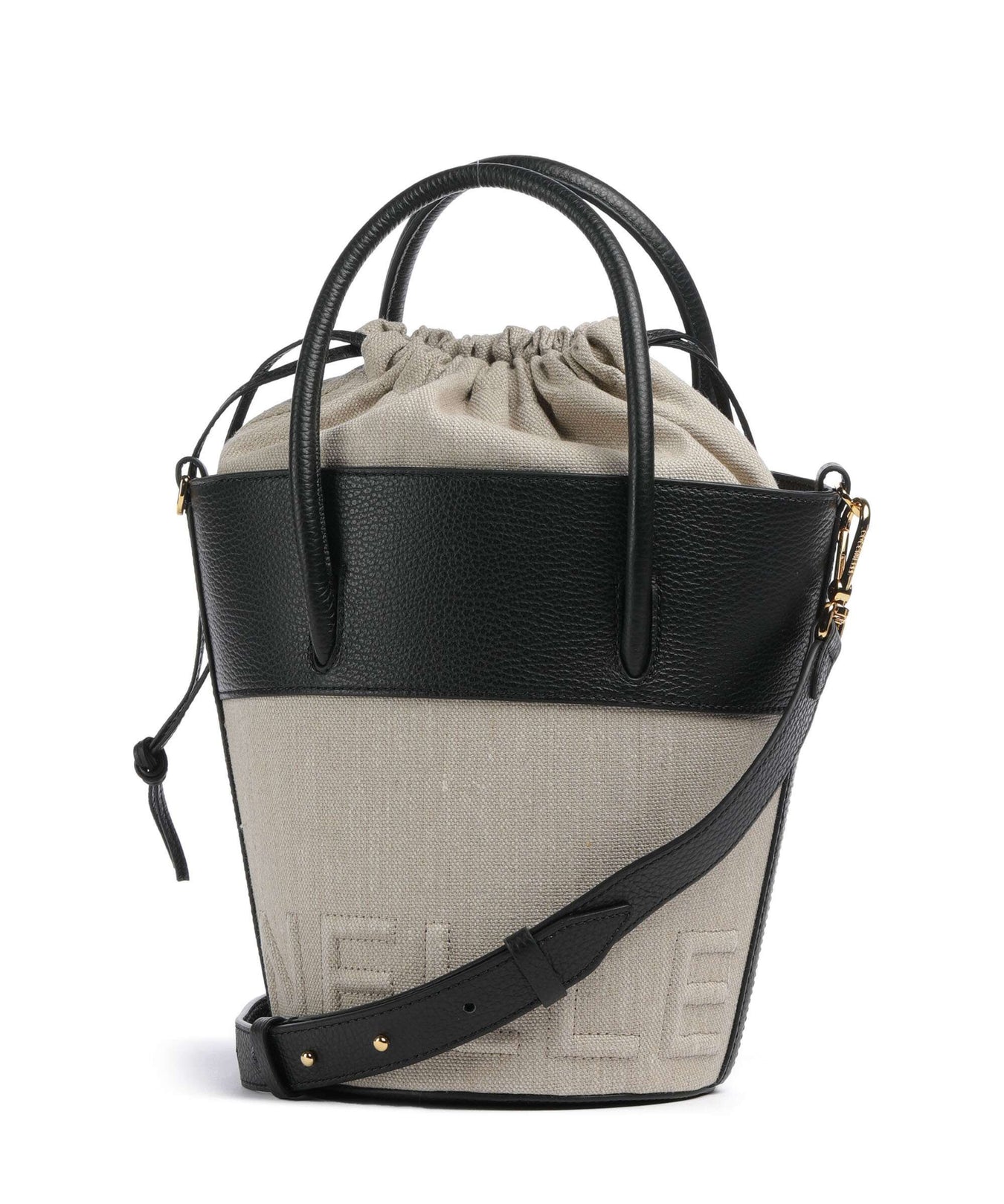Coccinelle Myrtha Canvas Bucket bag natural/noir