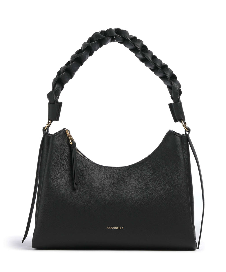 Coccinelle Boheme Grana Double Shoulder bag noir/cognac
